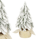 Choinka sztuczna dekoracyjna biała figurka 20 cm