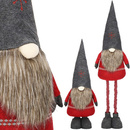 Skrzat świąteczny 95-160 cm, krasnal na teleskopowych nóżkach, gnom