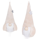 Skrzat 15cm ozdoba świąteczna, krasnal świąteczny, gnom kremowy