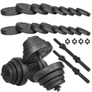 Hantle kompozytowe 40kg 2x20kg gryf zestaw