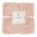 Narzuta na łóżko, koc 160x200 cm dwustronny pled na kanapę różowy