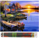 Haft diamentowy mozaika krajobraz obraz 40x30 cm