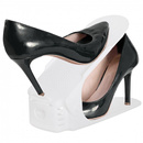 Biały organizer na buty z 3-poziomową regulacją