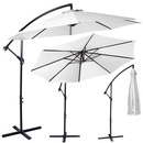 Parasol ogrodowy 300 cm składany na balkon duży szary