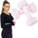 Ciężarki HEX 1kg różowe 2x0,5kg