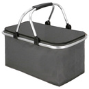 Kosz piknikowy 30L torba termiczna na jedzenie kosz termiczny szary