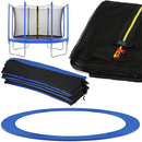 Siatka do trampoliny wewnętrzna z osłoną na sprężyny 426 cm 14 FT 8 słupków niebieska