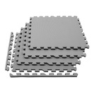 Mata do ćwiczeń piankowa, puzzle 60x60 cm fitness szara