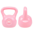 Hantla kettlebell ABS 4kg, odważnik różowy