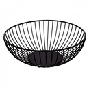 Kosz na owoce, koszyk metalowy 19x7 cm czarny