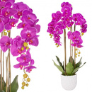 Sztuczny storczyk w doniczce 105 cm fioletowy