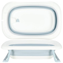 Wanienka dla niemowląt silikonowa składana miętowo-biała