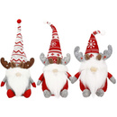 Skrzat ozdoba świąteczna 3 szt. renifer krasnal świąteczny, gnom