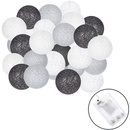 Cotton balls 6 m 30 kul LED lampki girlanda na baterie