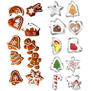 Foremki do pierników i ciastek świątecznych 10 szt. wykrawacze ze stali nierdzewnej