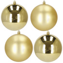 Bombki choinkowe 4 szt. zawieszki na choinkę ozdoby świąteczne 12 cm złote