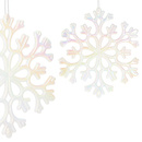 Zawieszka choinkowa kremowa śnieżynka na choinkę 15cm