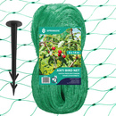 Siatka przeciw ptakom na drzewy i krzewa 8x14m z kotwami mocującymi 14 szt. zielona