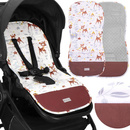 Wkładka do wózka spacerowego 37x78 cm materacyk ochronny, dwustronny, zwierzątka