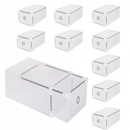 Organizer na buty z otwieraną szufladą 28x18x18 cm zestaw 10 szt.