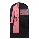 Pokrowiec na ubrania 150 cm garnitur z suwakiem i okienkiem czarny