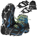Raczki na buty turystyczne stalowe 8 kolców antypoślizgowe nakładki rozmiar 41-45