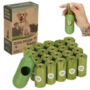 Worki na psie kupy 300 szt. + pojemnik z kipsem, woreczki kompostowalne 20 rolek