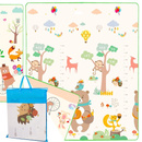 Dwustronna mata piankowa 150x180 cm dla dzieci składana