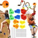 Zestaw do wspinaczki lina kamienie uchwyty