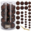 Bombki choinkowe 30 szt. ozdoby świąteczne brązowy