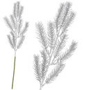 Gałązka świąteczna ozdoba do stroika srebrna 47 cm