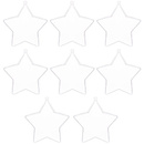 Bombki akrylowe 12cm gwiazda plastikowa decoupage zestaw 8 szt.