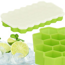 Foremka do lodu elastyczna silikonowa tacka na 37 kostek lodu zielona