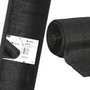 Siatka cieniująca 62% 1,5x25m siatka osłonowa czarna plus opaski zaciskowe 100 szt.