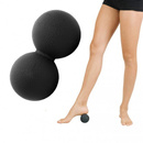 Podwójna piłeczka do masażu czarna