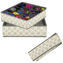 Organizery do szuflady 2 szt. pudełka 24 przegródki na bieliznę szare