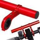 Przedłużenie uchwyt kierownicy przedłużka na rower czerwona