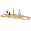 Półka na wannę regulowana 50-93cm, nakładka bambusowa