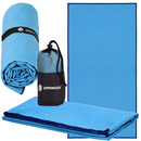 Ręcznik plażowy z mikrofibry 180x90 cm szybkoschnący ręcznik na basen niebieski