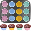 Forma do pieczenia na 12 muffinek 35x 26,5 cm + foremki 