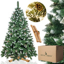 Choinka sztuczna z szyszkami Premium Royal Trees 220 cm sosna diamentowa ośnieżona