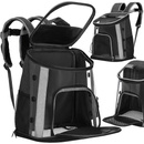 Plecak transporter dla kota królika psa 38 x 34 x 26 cm torba transportowa do 15 kg czarna