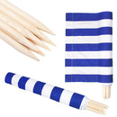 Parawan plażowy 12m niebieskie pasy