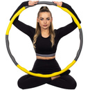 Szaro żółte hula hop z masażerem