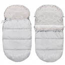 Śpiworek do wózka 4w1, śpiwór do sanek, gondoli z torbą 90 cm jasny popiel