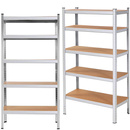 Regał metalowy magazynowy 5 półek 180x100x60cm 1000 kg do garażu, piwnicy