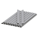 Klipsy do montażu taśmy ogrodzeniowej 20 szt. szary