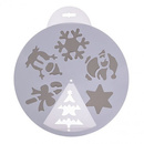 Szablon świąteczny do malowania na oknie