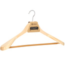 Wieszak drewniany na garnitur, na ubrania naturalne drewno