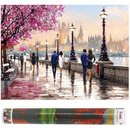 Haft diamentowy mozaika miasto obraz 40x30 cm